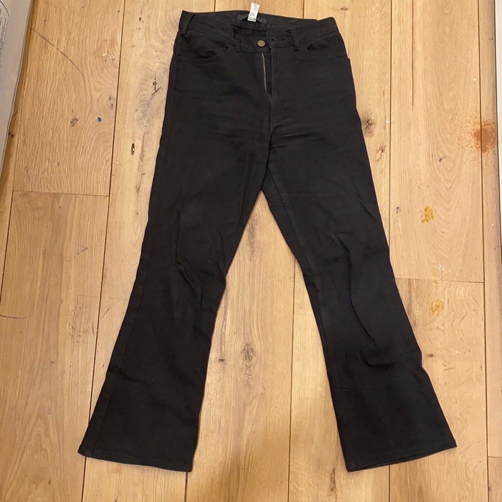 CREATURES OF COMFORT Black Flare Jeans